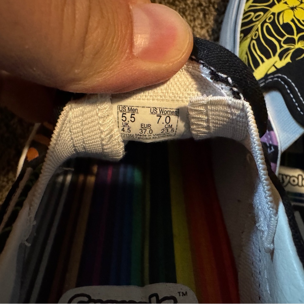 Vans Special Edition Crayola Women’s Slip-On Shoes - Multicolor - Picture 5 of 6